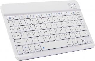 Bezdrôtová klávesnica pre iMac, PC, notebooky, tablety, telefóny - biela