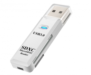 Čítačka SD kariet, USB 3.0 - Biela