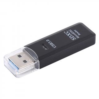 Čítačka SD kariet, USB 3.0 - Čierna