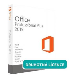 Microsoft Office 2019 Professional PLUS  Druhotná elektronická licence