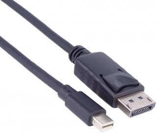 Mini DisplayPort samec to DisplayPort samec kábel 1m