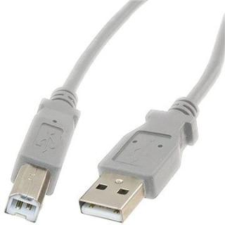 PremiumCord USB 2.0, AB - 2 m - sivý