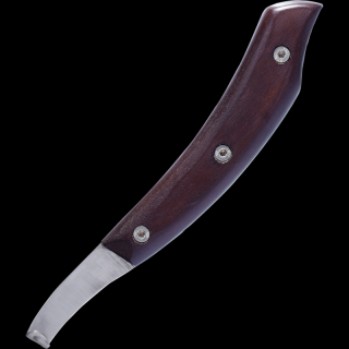 Jednostranný kopytný nôž CARRÉ  FLEXX DELUXE  (rukoväť z brazílskeho ebenového dreva) - rôzne druhy Tip: Ľavý/stupňovitá čepeľ