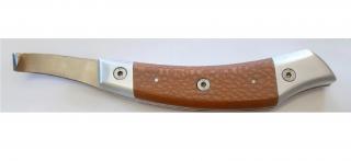 Jednostranný kopytný nôž CARRÉ  FLEXX DELUXE  (rukoväť z perleťového dreva) - rôzne druhy Tip: Ľavý/rovná čepeľ