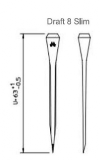 MUSTAD  Draft Slim  (100ks/bal) - rôzne veľkosti Dĺžka*: 10