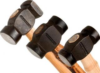 Podkúvačske kladivo MUSTAD s drevenou násadou (rôzne druhy) Tip: Okrúhla/okrúhla 800g