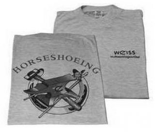Tričko WEISS  HORSESHOEING  (rôzne veľkosti a farby) Farba: Tmavo sivá, Veľkosť*: L