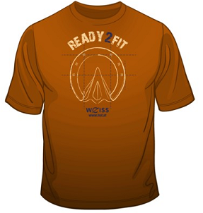 Tričko WEISS  READY2FIT  (rôzne veľkosti a farby) Farba: Ryšavá/hrdzavá, Veľkosť*: 3XL