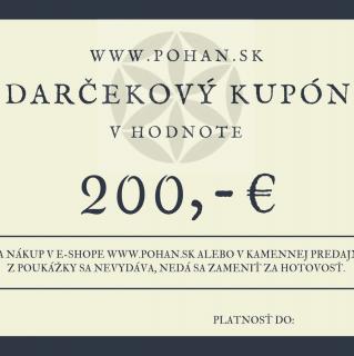 Darčeková poukážka 200 €