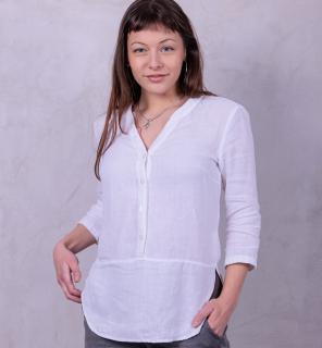 Ľanová blúzka Silva biela