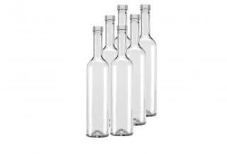 Fľaša LOLA 500 ml číra PACK 6 ks BEZ ZÁTOK Počet kusov v balenie: 6