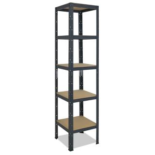 Kovový regál 180x60x60, 4-6 políc Farba: Pozink, Počet polic: 4 police