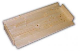 Polica k drevenému regálu 68x34 cm povrchová úprava: biely lak