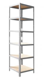 Policový regál 200x60x40, 4-7 políc Farba: Pozink, Počet polic: 6 políc