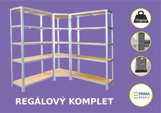 Regálový systém 180x150x30, 15-18 políc Farba: Modrá, Počet polic: 18 políc