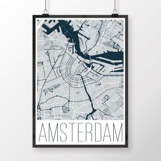 AMSTERDAM, moderný, svetlomodrý