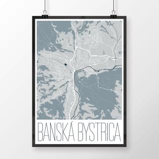 BANSKÁ BYSTRICA, moderná, svetlomodrá