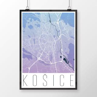 KOŠICE, moderné, modro-fialové