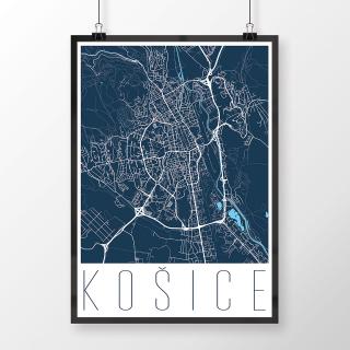 KOŠICE, moderné, tmavomodré