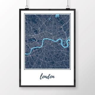 LONDÝN, klasický, tmavomodrý