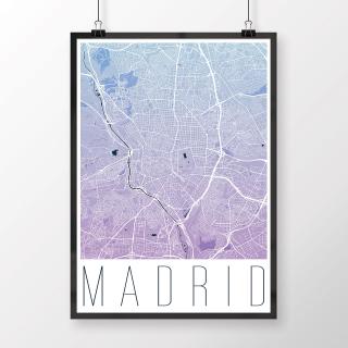 MADRID, moderný, modro-fialový