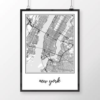 NEW YORK, klasický, biely