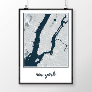 NEW YORK, klasický, svetlomodrý