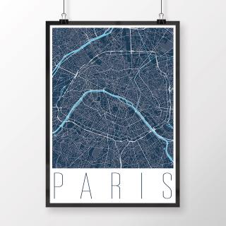 PARÍŽ, moderný, tmavomodrý