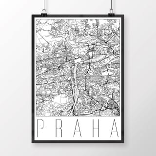 PRAHA, moderná, biela