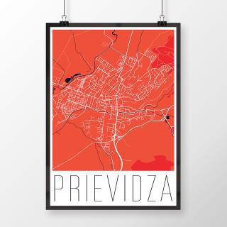 PRIEVIDZA, moderná, červená