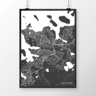 REYKJAVÍK, minimalistický, tmavošedý