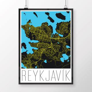 REYKJAVÍK, moderný, čierny