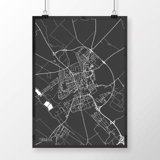 TRNAVA, minimalistická, tmavošedá