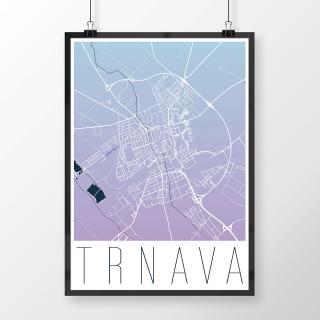 TRNAVA, moderná, modro-fialová