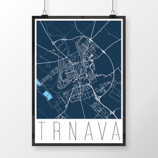 TRNAVA, moderná, tmavomodrá