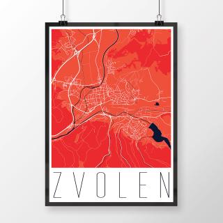 ZVOLEN, moderný, červený