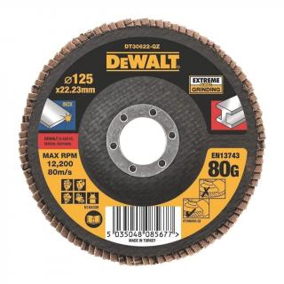 DeWALT DT30622 - Brúsny lamelový kotúč plochý Extreme na kov 80 G, 125 mm