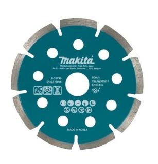 MAKITA B-53693 - Diamantový rezný kotúč pre akumulátorové uhlové brúsky ø 125 mm B-53796