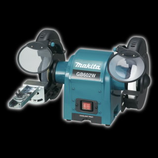 MAKITA GB602W Stolová brúska s nádstavcom na brúsenie píl. kotúčov GB602W