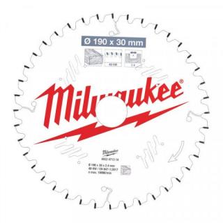 MILWAUKEE PÍLOVÝ KOTÚČ NA DREVO 190 X 30 X 2.4 MM 40Z ATB NEG. 4932471314