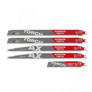 MILWAUKEE SADA PÍLOVÝCH LISTOV TORCH™ &amp; AX™ CARBIDE™ 5KS 49222206