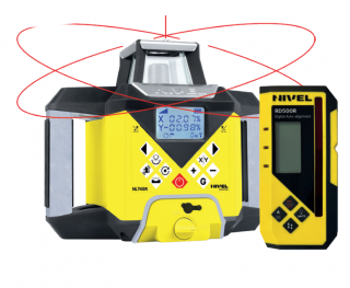 NIVEL SYSTEM NL740R rotačný laser s červeným lúčom a digitálnym nastavovaním sklonov