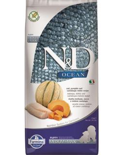 Farmina N&D dog OCEAN PUMPKIN (GF) puppy medium & maxi, cod & cantaloupe melon