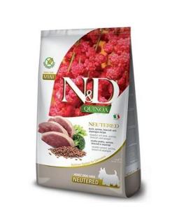 Farmina N&D dog QUINOA (GF) adult mini, neutered, duck, broccoli & asparagus 2,5 kg