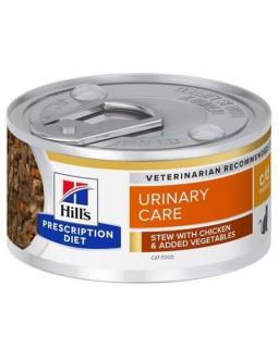 HILLS Diet Feline Stew c/d  Multicare with Chicken & Vegetables konzerva NEW 82 g