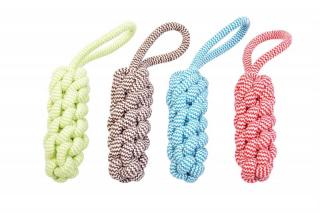 Hračka DUVO+ SCOOBY Valec so slučkou cverna mix farieb 30,5 cm