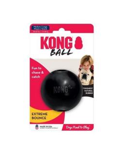 Hračka Kong Dog Extreme Lopta čierna, guma prírodná,  M/L 13-30  kg