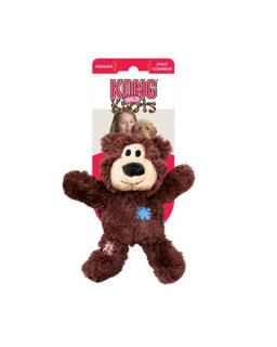 Hračka Kong Dog Wild Knots Preťahovadlo Medvedík s pískatkom, polyester, M/L