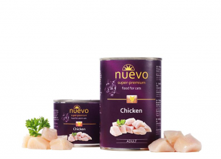 NUEVO cat Adult Chicken 400 g konzerva