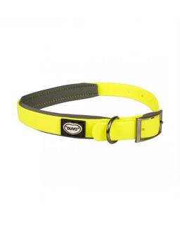 Obojok DUVO+ Nastaviteľný plastový žltý 35-55cm/20mm